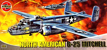 ノースアメリカン B-25 ミッチェル プラモデル (エアフィックス 1/72 ミリタリーエアクラフト No.04005) 商品画像
