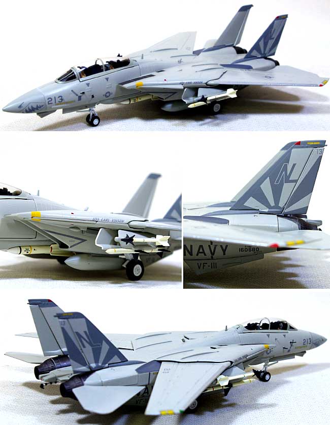 F-14D トムキャット VF-111 サンダウナーズ ロービジ 完成品 (ウイッティ・ウイングス 1/72 スカイ ガーディアン シリーズ （現用機） No.74307) 商品画像_1