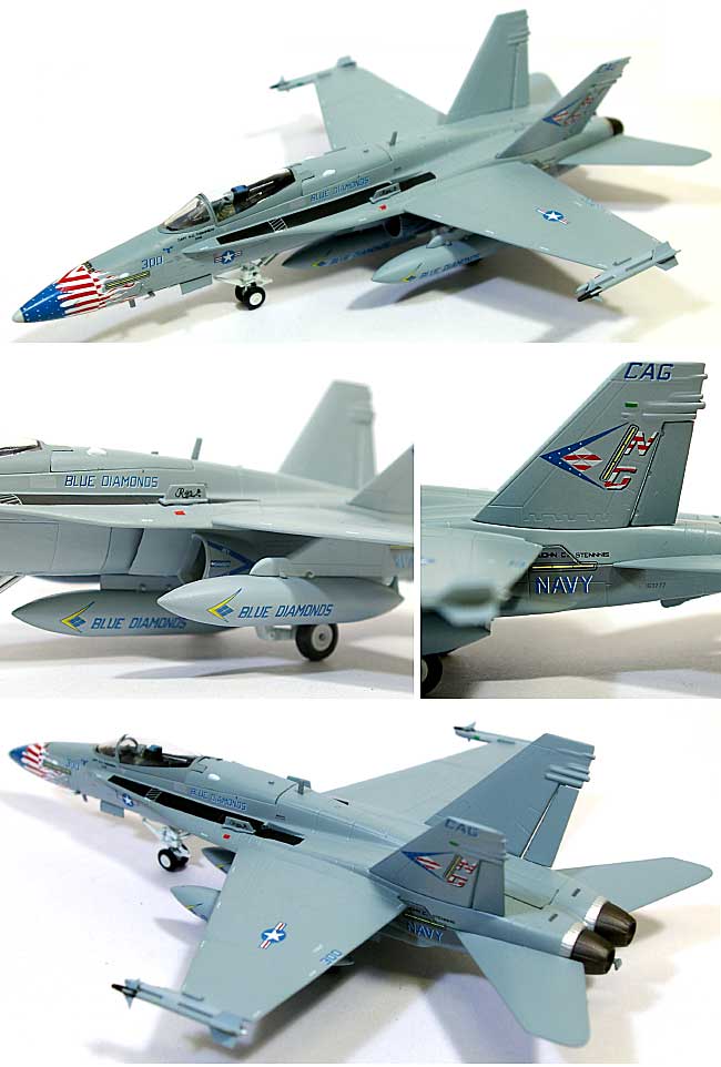 F/A-18C ホーネット VFA-146 ブルーダイヤモンズ 完成品 (ウイッティ・ウイングス 1/72 スカイ ガーディアン シリーズ （現用機） No.74320) 商品画像_1