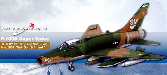 F-100D スーパーセイバー ベトナム・ウォー 完成品 (ホビーマスター 1/72 エアパワー シリーズ （ジェット） No.HA2102) 商品画像_1