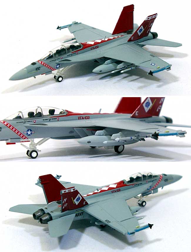 F/A-18F スーパーホーネット アメリカ海軍 VFA-102 ダイヤモンドバックス CAGバード NF100 2008年 完成品 (ホーガンウイングス M-SERIES No.6122) 商品画像_1