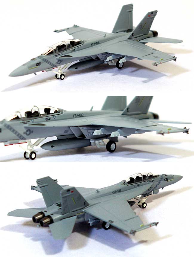 F/A-18F スーパーホーネット アメリカ海軍 VFA-102 ダイヤモンドバックス NF106 2008年 (ロービジ) 完成品 (ホーガンウイングス M-SERIES No.6139) 商品画像_1
