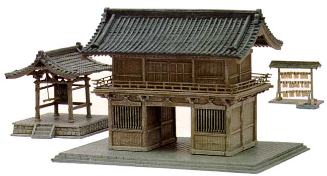 お寺 B (鐘楼・楼門) プラモデル (トミーテック 建物コレクション （ジオコレ） No.217671) 商品画像_1