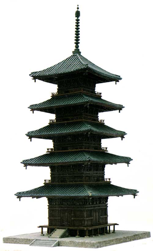 お寺 C (五重塔) プラモデル (トミーテック 建物コレクション （ジオコレ） No.217688) 商品画像_1