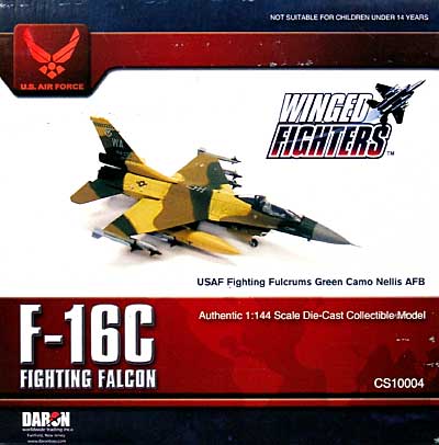 F-16C ファイティング ファルコン USAF ネリス AFB グリーン迷彩 完成品 (ダロン ウイングド ファイターズ No.CS10004) 商品画像