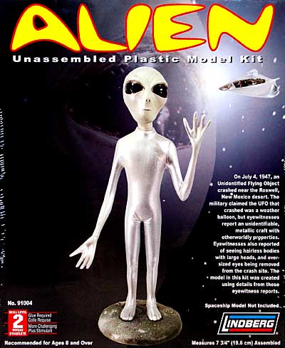 エイリアン プラモデル (リンドバーク UFO プラスチックモデルキット No.91004) 商品画像