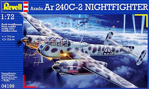 アラド Ar240C-2 ナイトファイター プラモデル (レベル 1/72 飛行機 No.04199) 商品画像