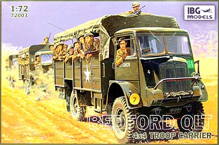 イギリス軍 ベッドフォード QLT 3tonトラック 4x4 兵員輸送タイプ プラモデル (IBG 1/72 AFVモデル No.72003) 商品画像