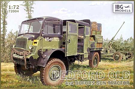 イギリス軍 ベッドフォード QLB 3ｔトラック 4×4 ボフォース ガントラクター プラモデル (IBG 1/72 AFVモデル No.72004) 商品画像