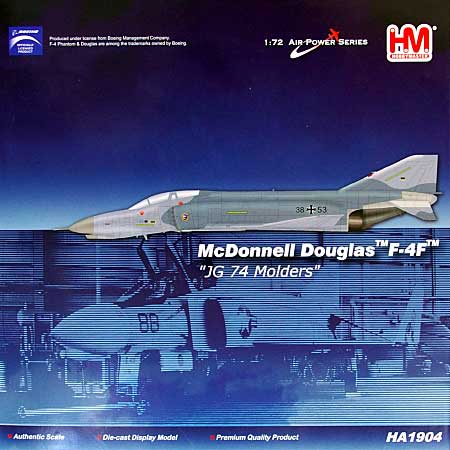 F-4F ファントム2 JG74 メルダース 完成品 (ホビーマスター 1/72 エアパワー シリーズ （ジェット） No.HA1904) 商品画像
