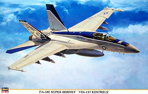 F/A-18E スーパーホーネット VFA-137 ケストレルズ プラモデル (ハセガワ 1/48 飛行機 限定生産 No.09842) 商品画像