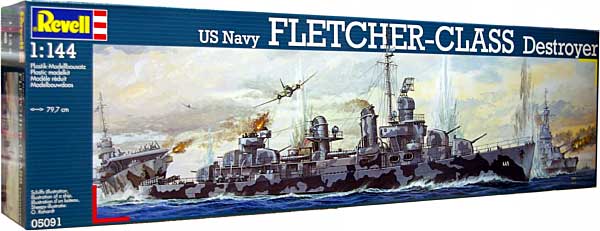 フレッチャー級 駆逐艦 プラモデル (レベル 1/144 艦船モデル No.05091) 商品画像