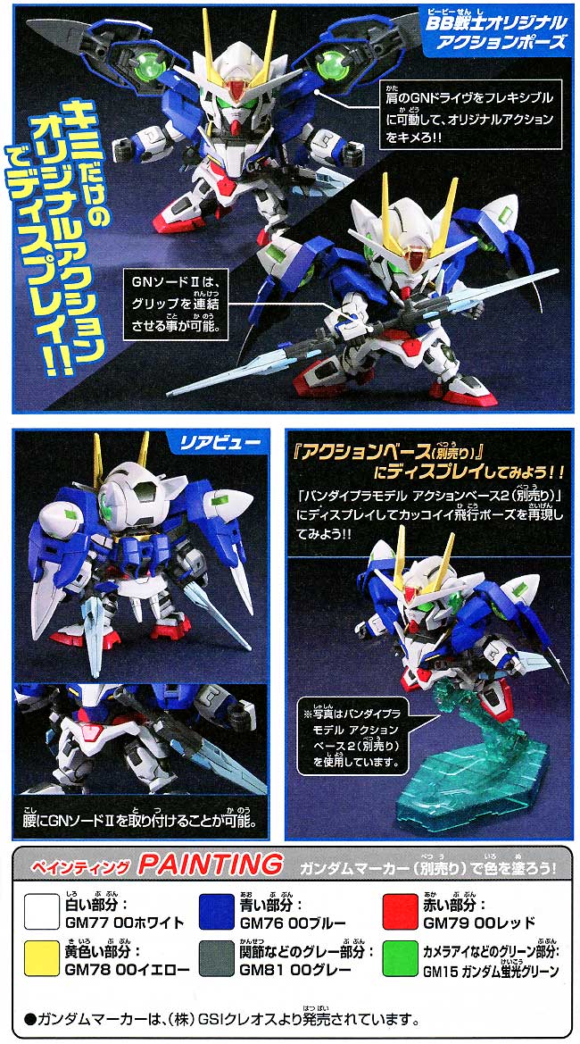 ダブルオーガンダム プラモデル (バンダイ SDガンダム BB戦士 No.316) 商品画像_2