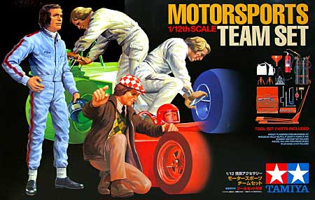 モータースポーツ チームセット (ツールセット付き) プラモデル (タミヤ 1/12 情景アクセサリー No.12506) 商品画像