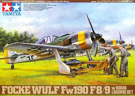 フォッケウルフ Fw190F-8/9 爆弾搭載セット プラモデル (タミヤ 1/48 傑作機シリーズ No.104) 商品画像