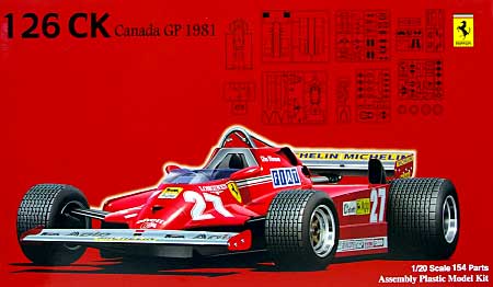 フェラーリ 126CK 1981年 カナダグランプリ プラモデル (フジミ 1/20 GPシリーズ No.旧GP004) 商品画像