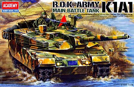 韓国陸軍 K1A1戦車 プラモデル (アカデミー 1/35 Armors No.13215) 商品画像