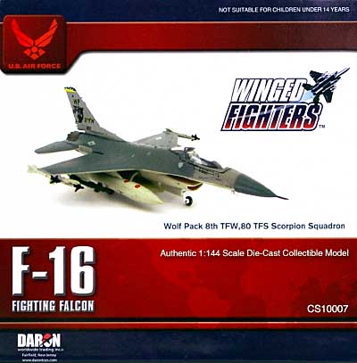 F-16C ファイティング ファルコン ウルフパック 8th TWF 80 TFS スコーピオン スコードロン 完成品 (ダロン ウイングド ファイターズ No.CS10007) 商品画像