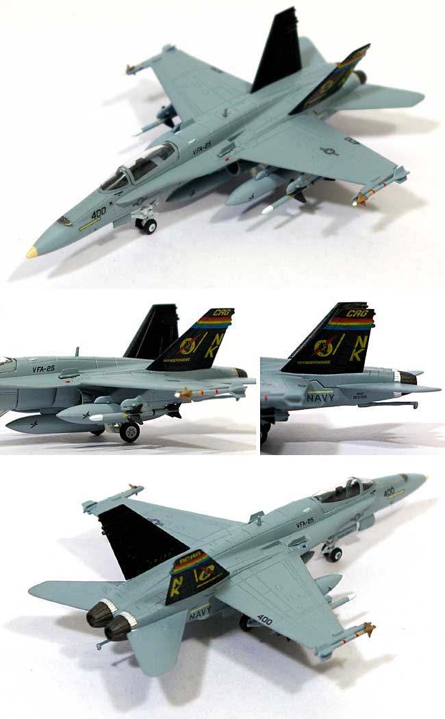 F/A-18C ホーネット VFA-25 フィスト・オブ・ザ・フリート NK400 USSインディペンデンス搭載機 完成品 (ダロン ウイングド ファイターズ No.CS10009) 商品画像_1