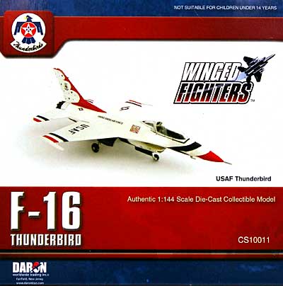 F-16 ファイティング ファルコン アメリカ空軍 サンダーバーズ 完成品 (ダロン ウイングド ファイターズ No.CS10011) 商品画像