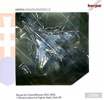 MiG-29AS ファルクラム スロヴァキア空軍 第1戦闘飛行隊 完成品 (ヘルパ herpa Wings （ヘルパ ウイングス） No.552349) 商品画像