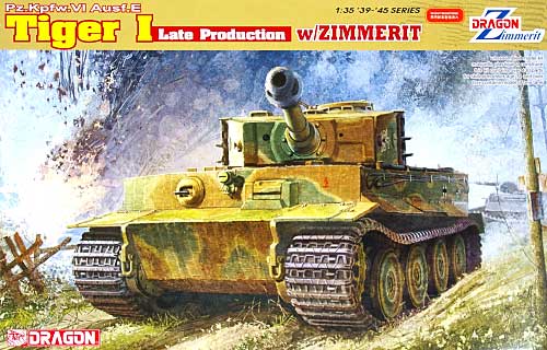 Pz.Kpfw.6 Ausf.E タイガー1 後期型 w/ツェメリットコーティング プラモデル (ドラゴン 1/35 