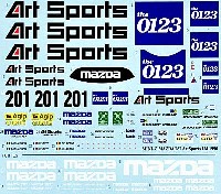 MZデカール ミニッツレーサー対応 オリジナルデカール マツダ 787 Art Sports ル・マン 1990年 デカール