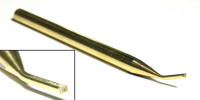 溶接跡 0.2mm 4枚刃ビット (1/144 ツィンメリットコーティング用) ビット (ブレインファクトリー ヒートペン用 オプションビット No.B321) 商品画像_1