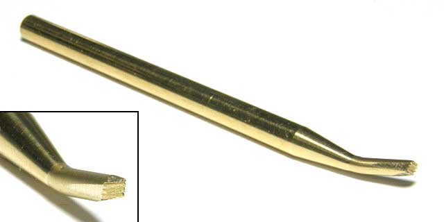 溶接跡 0.4mm 4枚刃ビット (1/76 ツィメリットコーティング用) ビット (ブレインファクトリー ヒートペン用 オプションビット No.B322) 商品画像_1