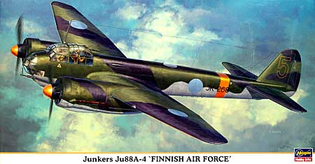 ユンカース Ju88A-4 フィンランド空軍 プラモデル (ハセガワ 1/72 飛行機 限定生産 No.00939) 商品画像