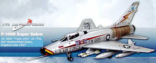 F-100D スーパーセイバー トリプル・ジルチ 完成品 (ホビーマスター 1/72 エアパワー シリーズ （ジェット） No.HA2103) 商品画像_1