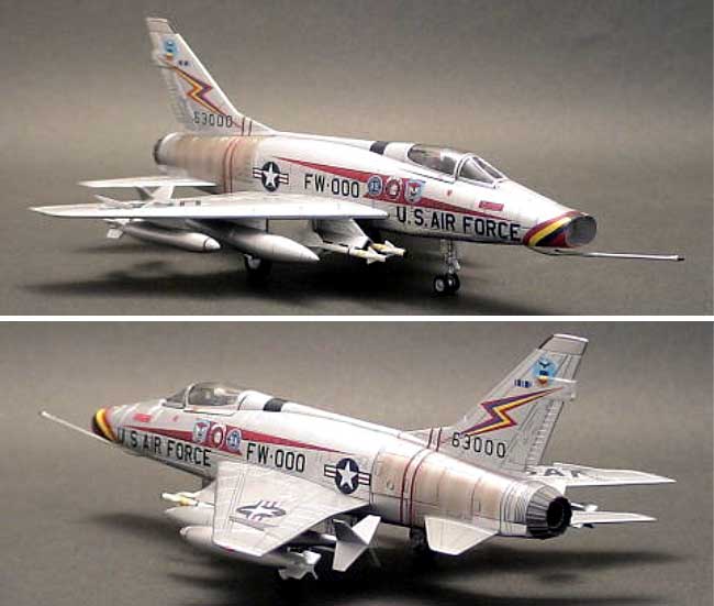 F-100D スーパーセイバー トリプル・ジルチ 完成品 (ホビーマスター 1/72 エアパワー シリーズ （ジェット） No.HA2103) 商品画像_2