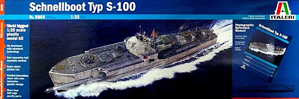 ドイツ海軍 Type S-100 シュネルボート (魚雷艇) プラモデル (イタレリ 1/35 艦船モデルシリーズ No.5603) 商品画像