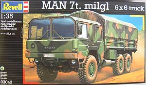 マン ７t トラック 6×6 プラモデル (レベル 1/35 ミリタリー No.03043) 商品画像
