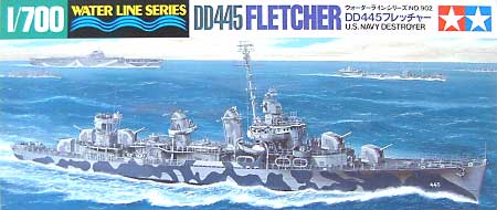 アメリカ海軍駆逐艦 DD445 フレッチャー プラモデル (タミヤ 1/700 ウォーターラインシリーズ No.902) 商品画像