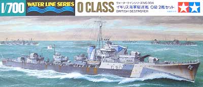 イギリス海軍駆逐艦 O級 (2艦セット） プラモデル (タミヤ 1/700 ウォーターラインシリーズ No.904) 商品画像