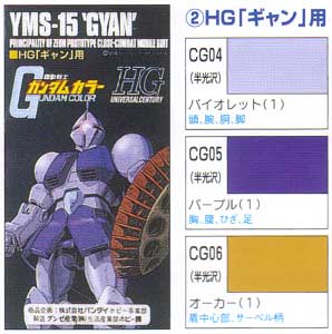 HG ギャン用 塗料 (GSIクレオス ガンダムカラー No.CS702) 商品画像