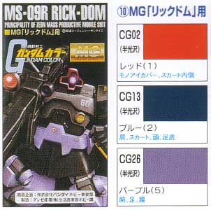 MG リックドム用 塗料 (GSIクレオス ガンダムカラー No.CS710) 商品画像