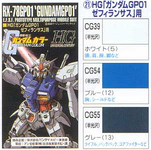 HG ガンダムGP01　ゼフィランサス用 塗料 (GSIクレオス ガンダムカラー No.CS721) 商品画像