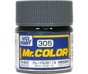 C305 グレー FS36118 (半光沢） 塗料 (GSIクレオス Mr.カラー No.C305) 商品画像