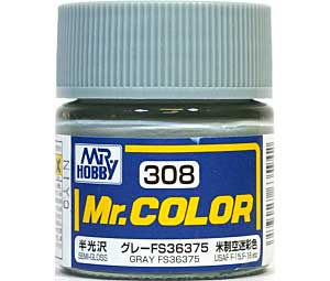 C-308 グレー FS36375 (半光沢） 塗料 (GSIクレオス Mr.カラー No.C-308) 商品画像