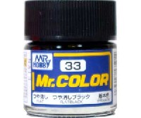 GSIクレオス Mr.カラー C-33 つや消しブラック (つや消し）