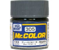 GSIクレオス Mr.カラー グレー FS36118 (半光沢） (C-305）