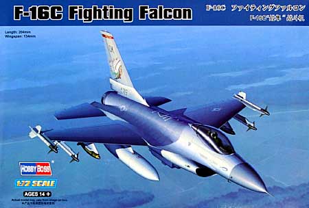F-16C ファイティングファルコン プラモデル (ホビーボス 1/72 エアクラフト プラモデル No.80274) 商品画像