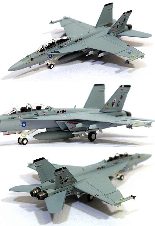 F/A-18F スーパーホーネット アメリカ海軍 VFA-154 ブラックナイツ NG101 COバード 2005年 (ハイビジ) 完成品 (ホーガンウイングス M-SERIES No.6146) 商品画像_1