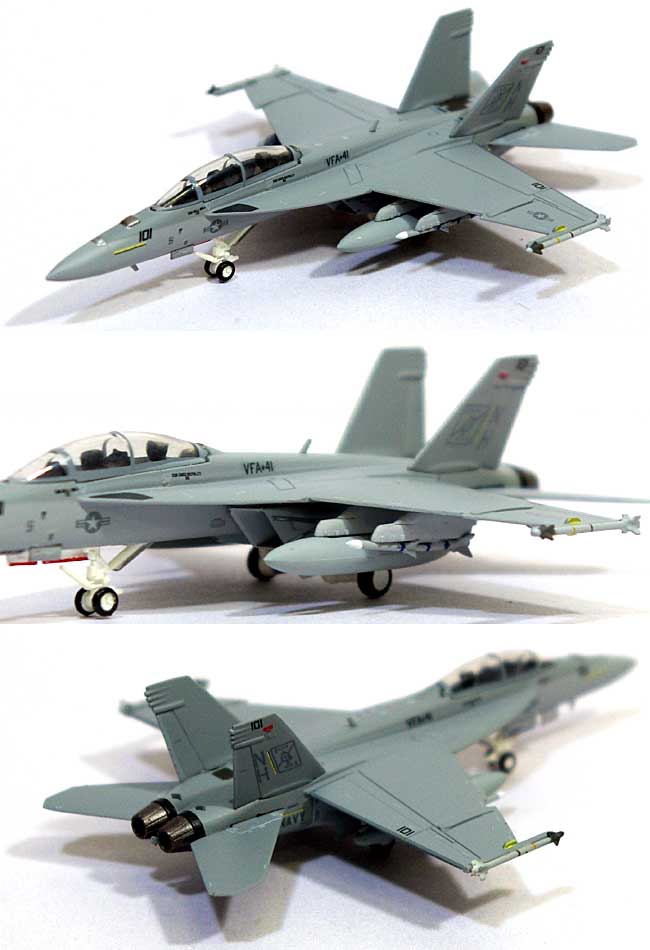 F/A-18F スーパーホーネット アメリカ海軍 VFA-41 ブラックエイセス NH101 COバード 2007年 (ロービジ) 完成品 (ホーガンウイングス M-SERIES No.6177) 商品画像_1