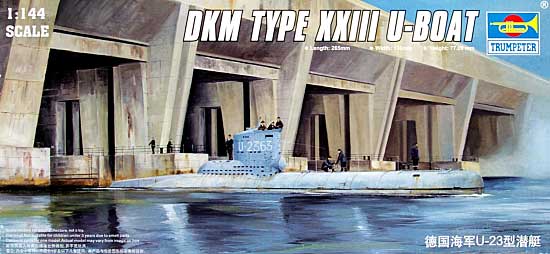 ドイツ海軍 Uボート23型 プラモデル (トランペッター 1/144 潜水艦シリーズ No.05907) 商品画像