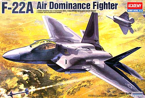 F-22A ラプター プラモデル (アカデミー 1/48 Scale Aircrafts No.12212) 商品画像