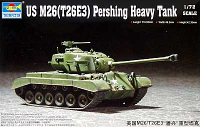 アメリカ陸軍 T26E3 パーシング プラモデル (トランペッター 1/72 AFVシリーズ No.07264) 商品画像