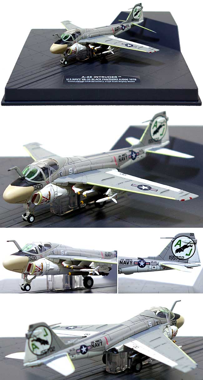 A-6E イントルーダー VA-35 ブラックパンサーズ AJ500 (1978) 完成品 (センチュリー ウイングス 1/144 ダイキャストモデル エアプレーン No.655072) 商品画像_1